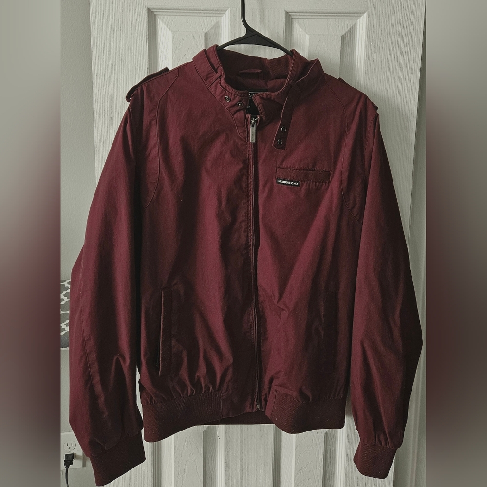 Men's Burgundy Jacket by Members Only